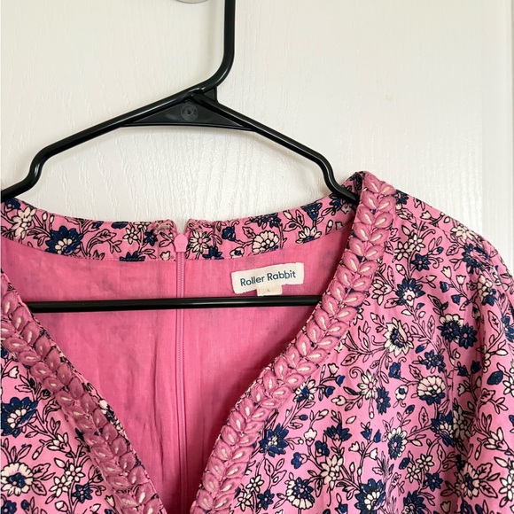 Roller Rabbit Cluny Naema Pink Floral Dress - Picture 6 of 7